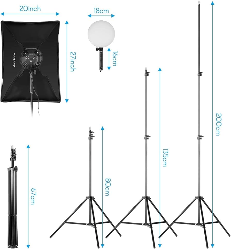 Andoer 写真照明用セット ソフトボックス18点セット 61jtnKdmw4L._UF894,1000_QL80_.jpg